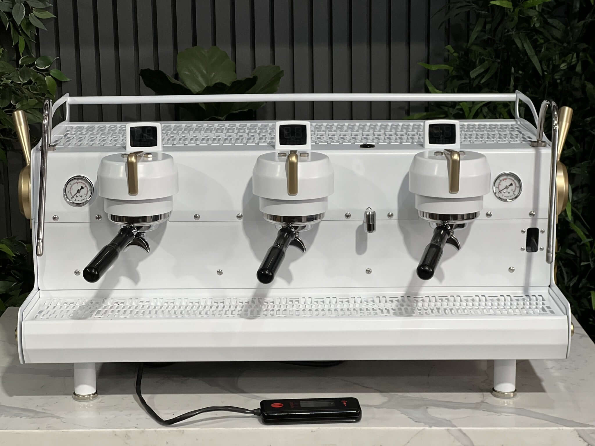 Synesso MVP White - 3 Group Commercial Espresso Machine - Gold