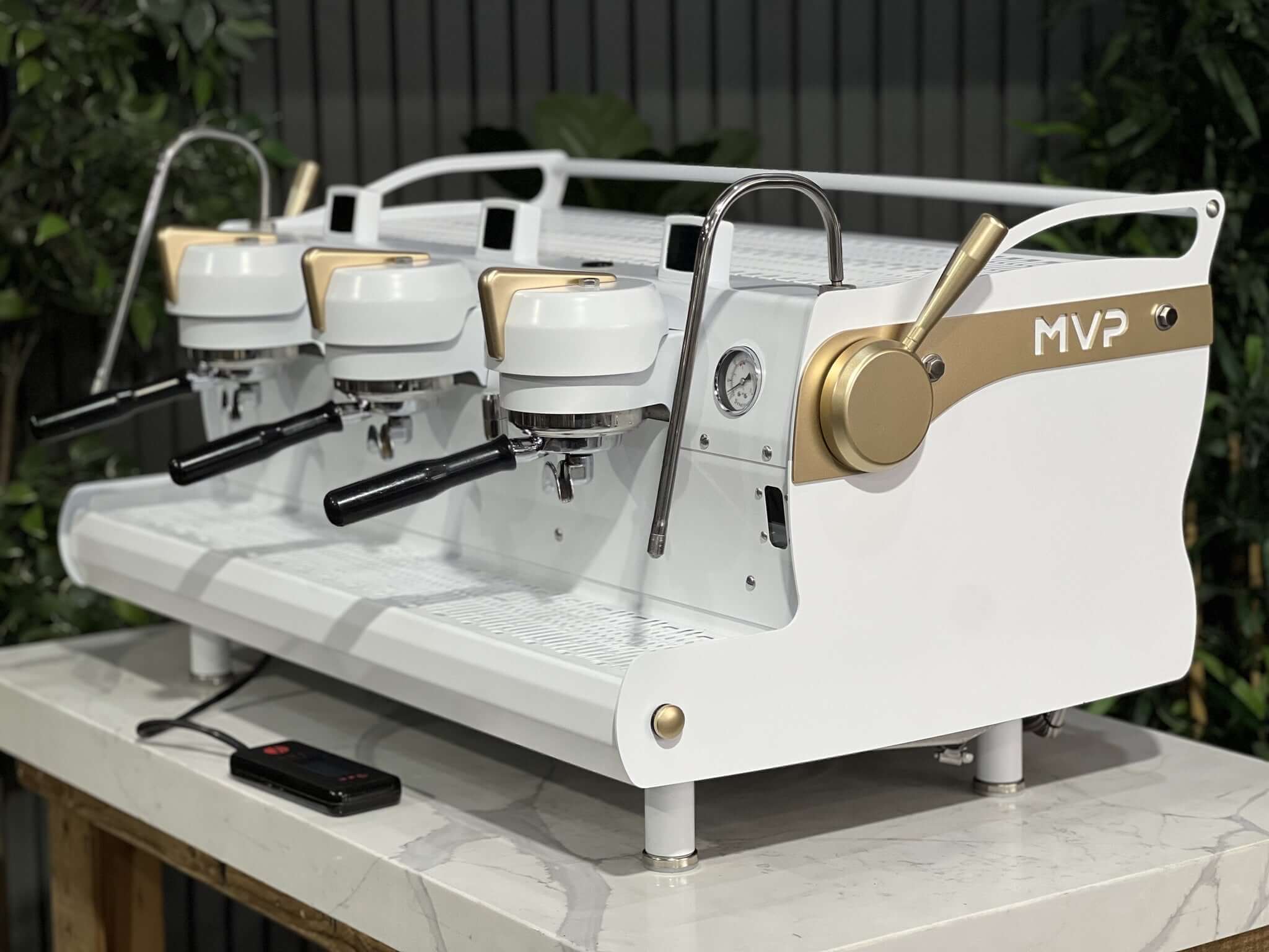 Synesso MVP White - 3 Group Commercial Espresso Machine - Gold
