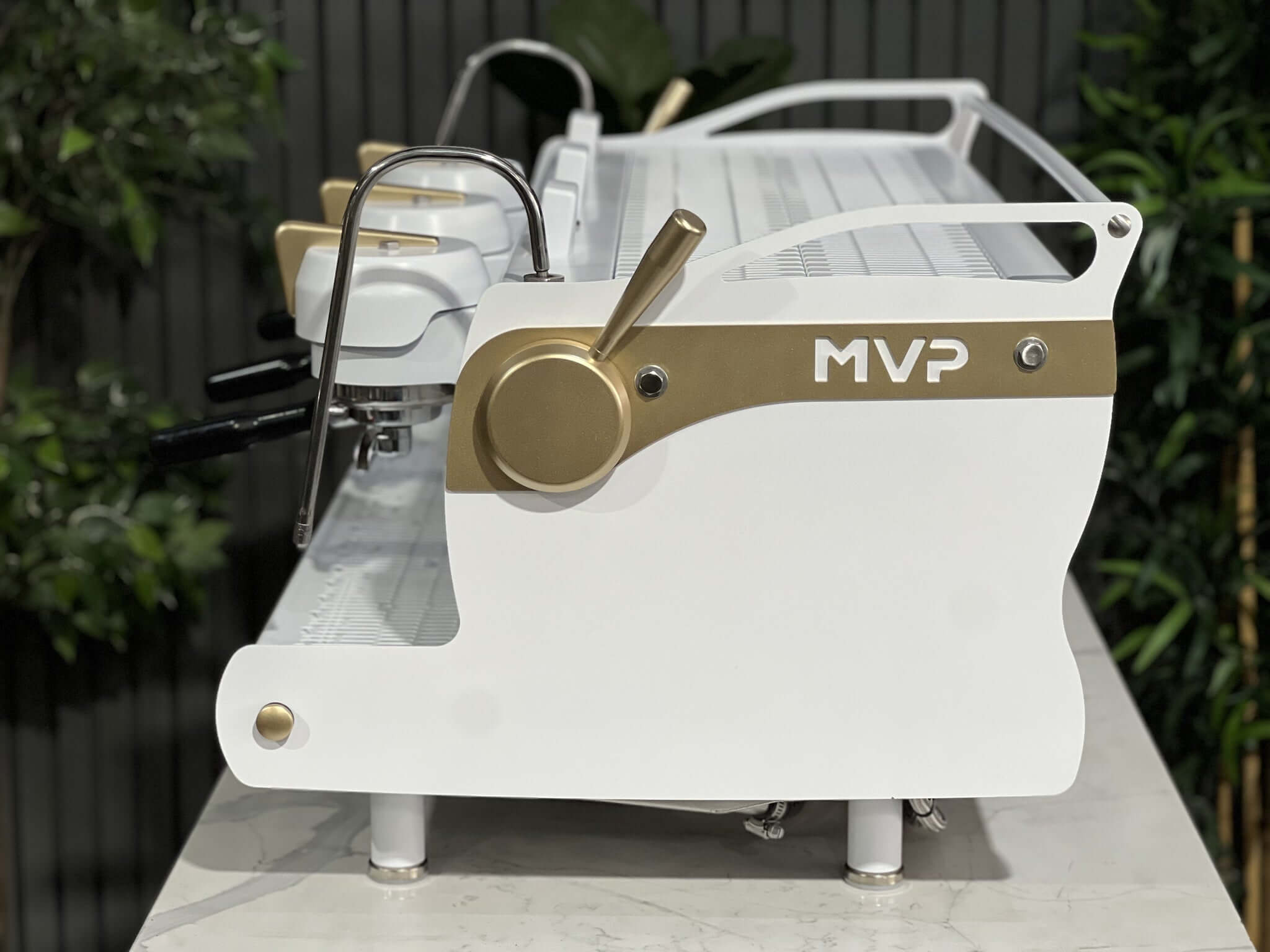 Synesso MVP White - 3 Group Commercial Espresso Machine - Gold