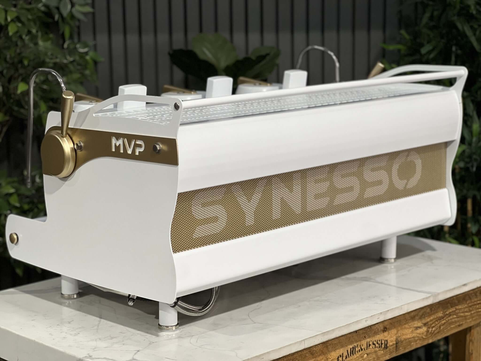 Synesso MVP White - 3 Group Commercial Espresso Machine - Gold