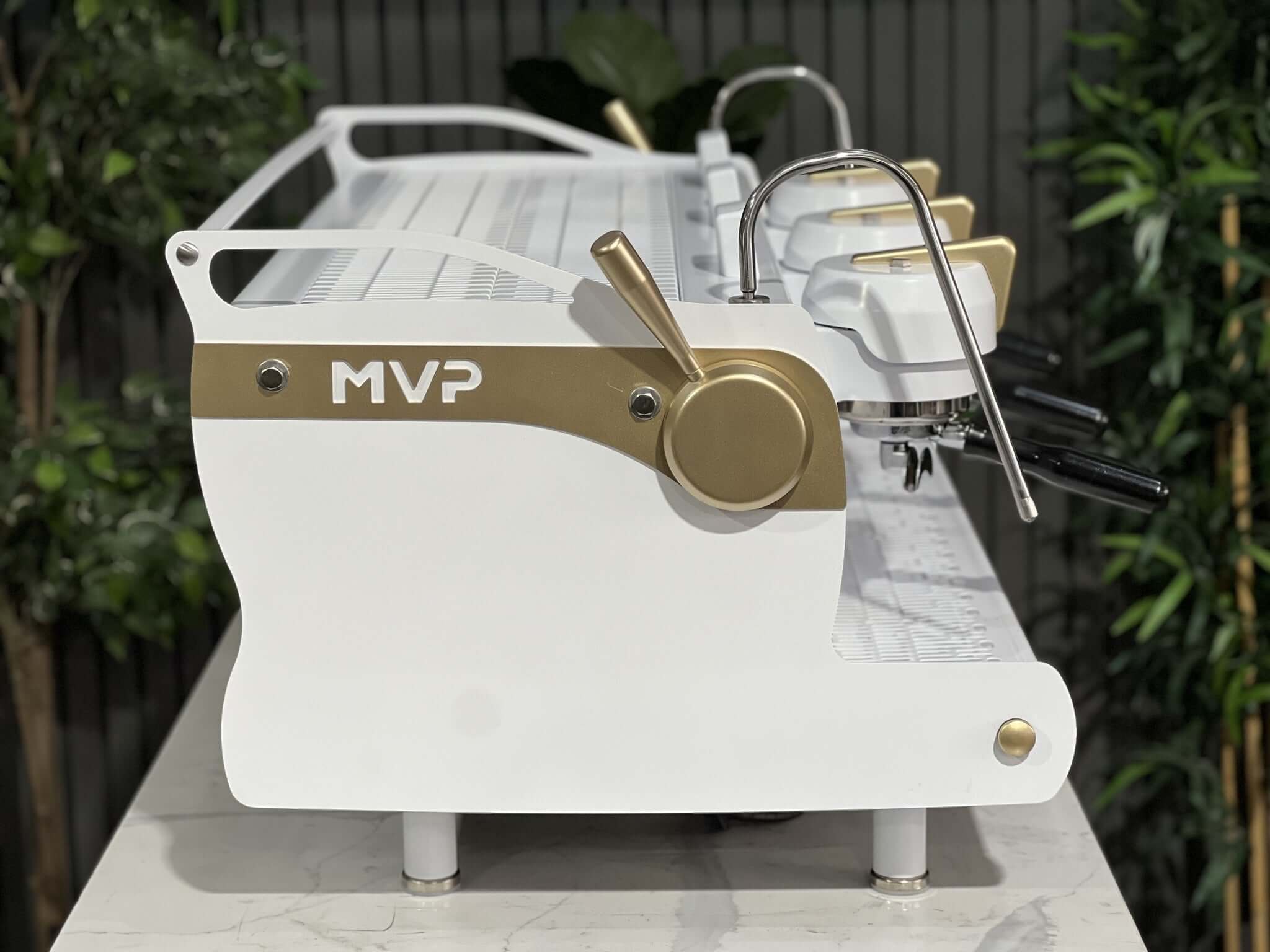 Synesso MVP White - 3 Group Commercial Espresso Machine - Gold