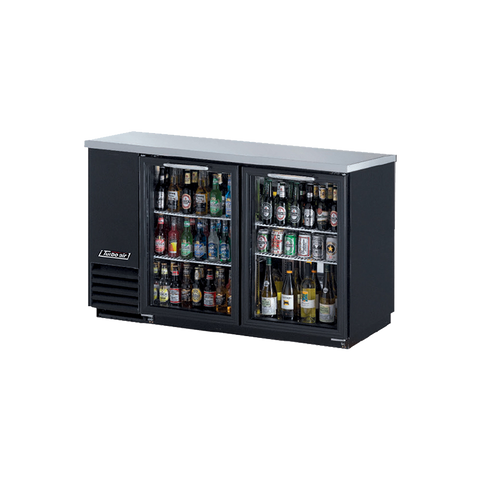 Turbo Air Glass 2 Door Back Bar Fridge - TBB-2SGD