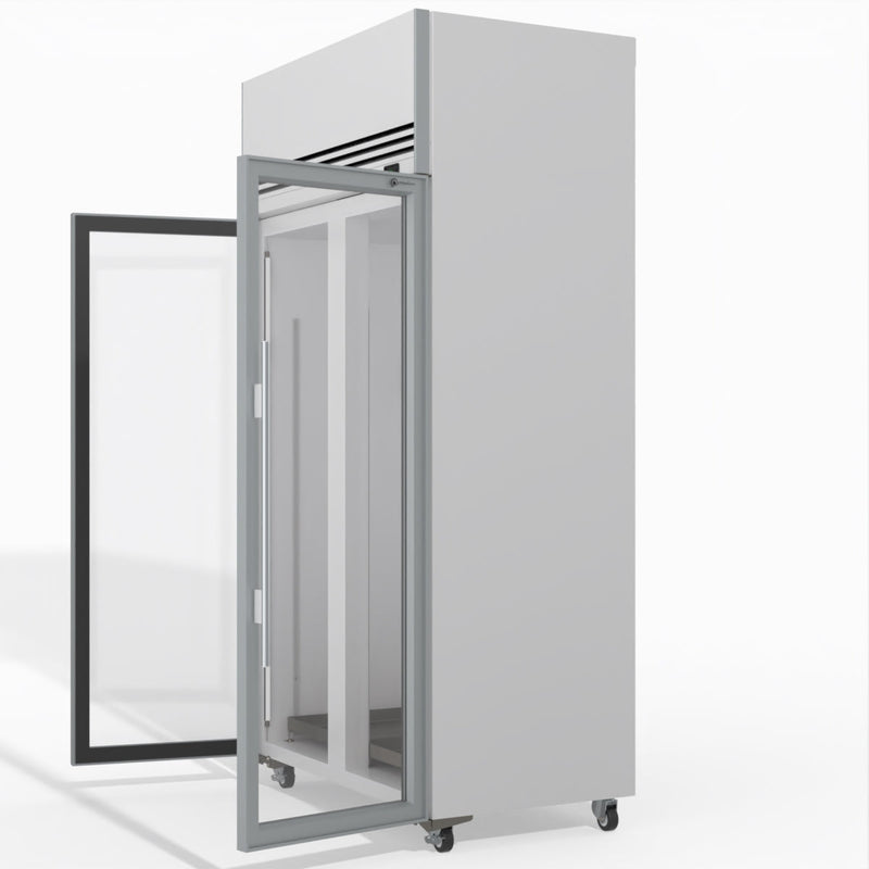 TMF1000N-A Ice 2 1 Glass Door Upright Display or Storage Freezer