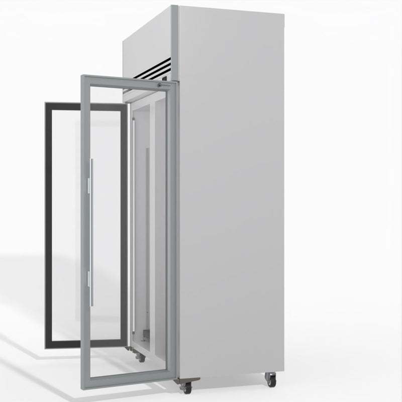 TMF1000N-A Ice 2 1 Glass Door Upright Display or Storage Freezer