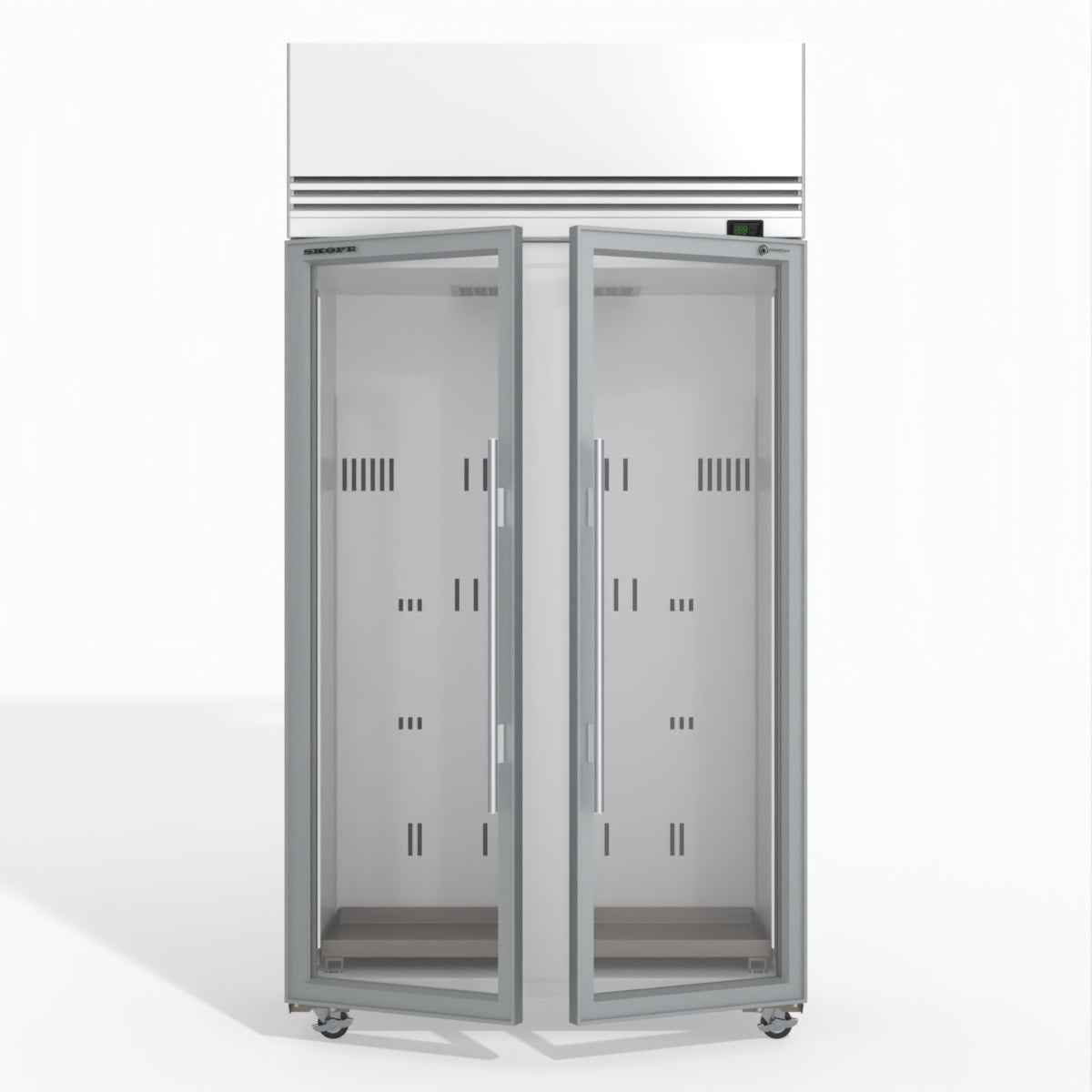 TMF1000N-A Ice 2 1 Glass Door Upright Display or Storage Freezer