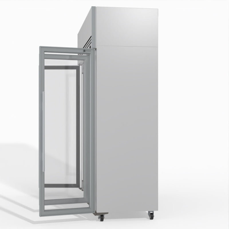 Skope TMF1500N-A Ice 3 Glass Door Upright Display or Storage Freezer