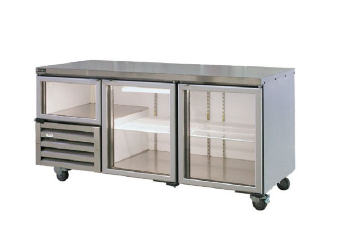 Anvil 2 Glass Door Underbench Door Fridge