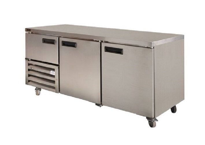 Anvil 2 Door Stainless Steel Underbench Fridge