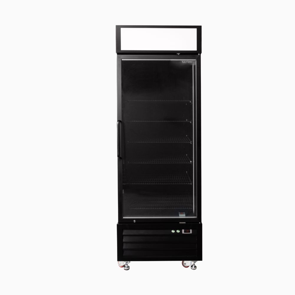 Bromic Upright Display Freezer 546L - 1 Door - Flat Glass - Lightbox UF0550GDL-NR