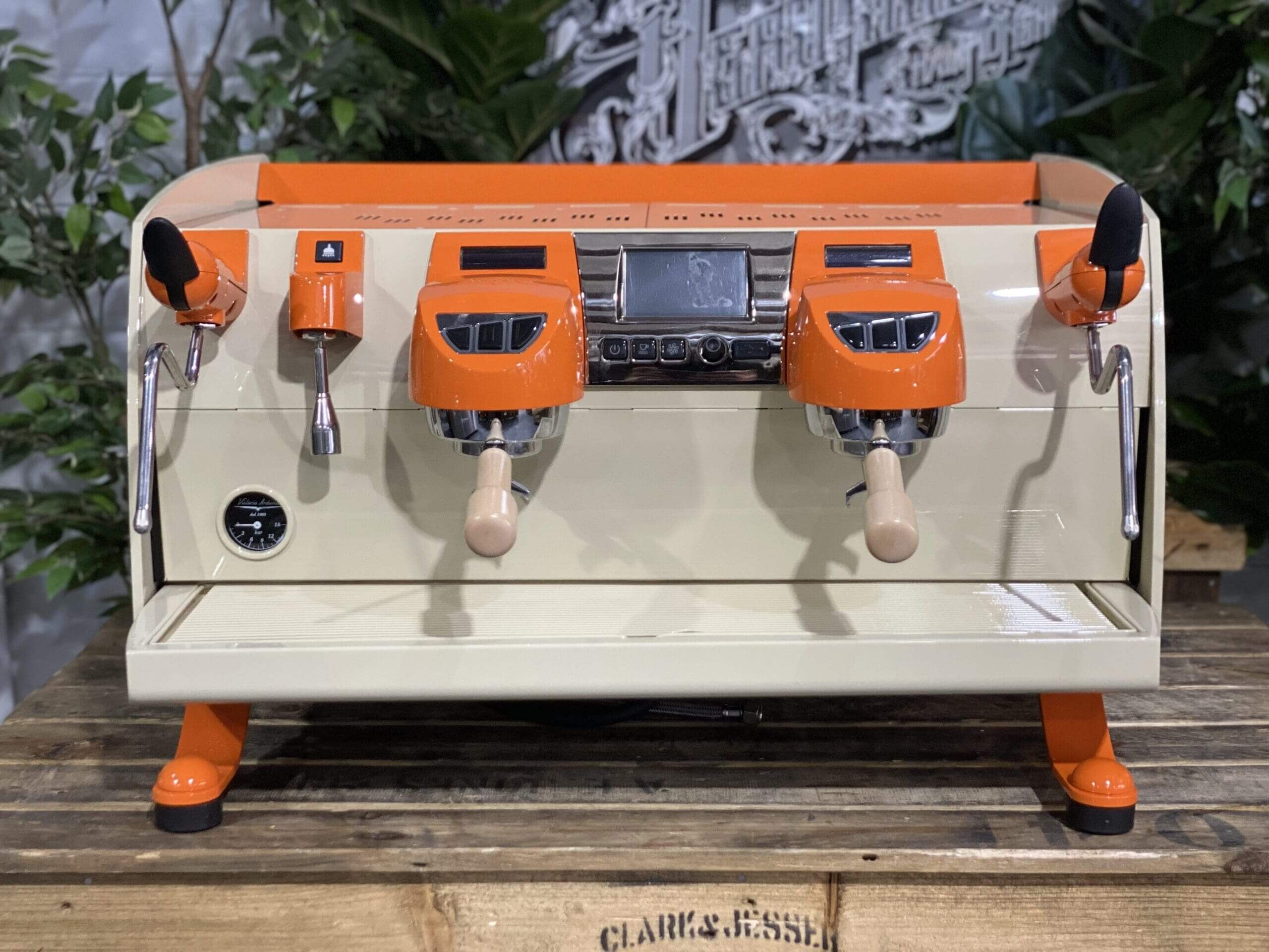 Victoria Arduino Black Eagle Cream - 2 Group Commercial Espresso Machine - Orange