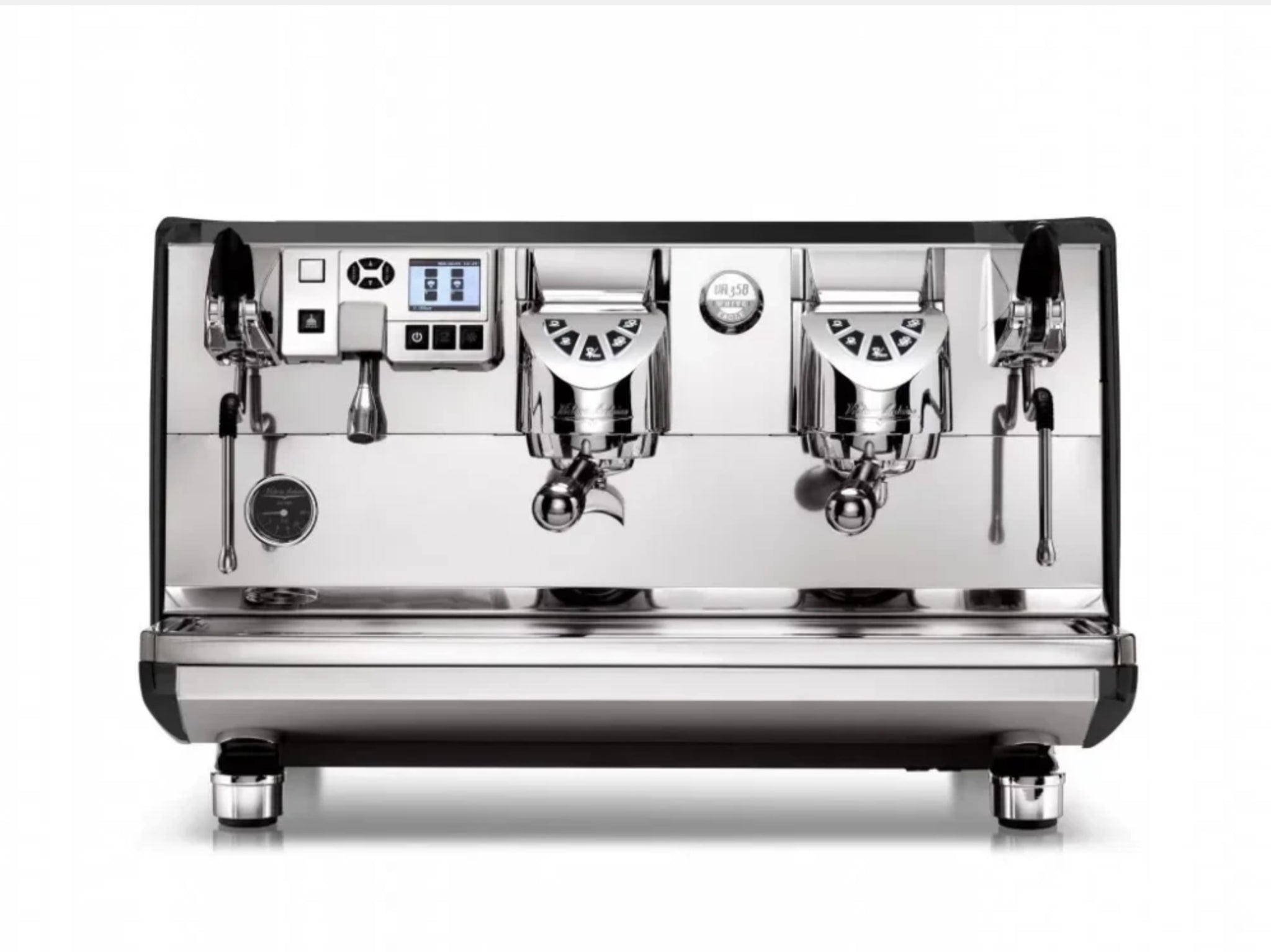 Victoria Arduino White Eagle Digit Black & Brand - 2 Group Commercial Espresso Machine - Stainless