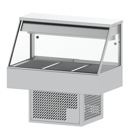 Woodson 3 Module Straight Glass Cold Food Display W.CFS23