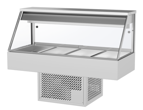 Woodson 4 Module Straight Glass Cold Food Display W.CFS24