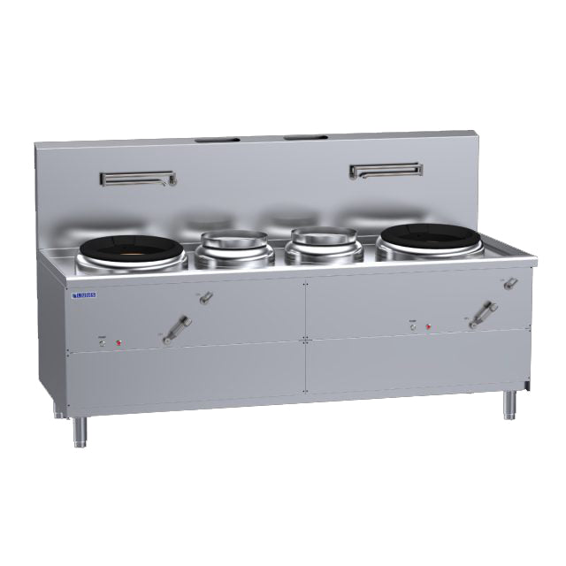 Luus WV-1A2P1A 2 Air-Blast Burners & 2 Centre-Pots Fo San Wok