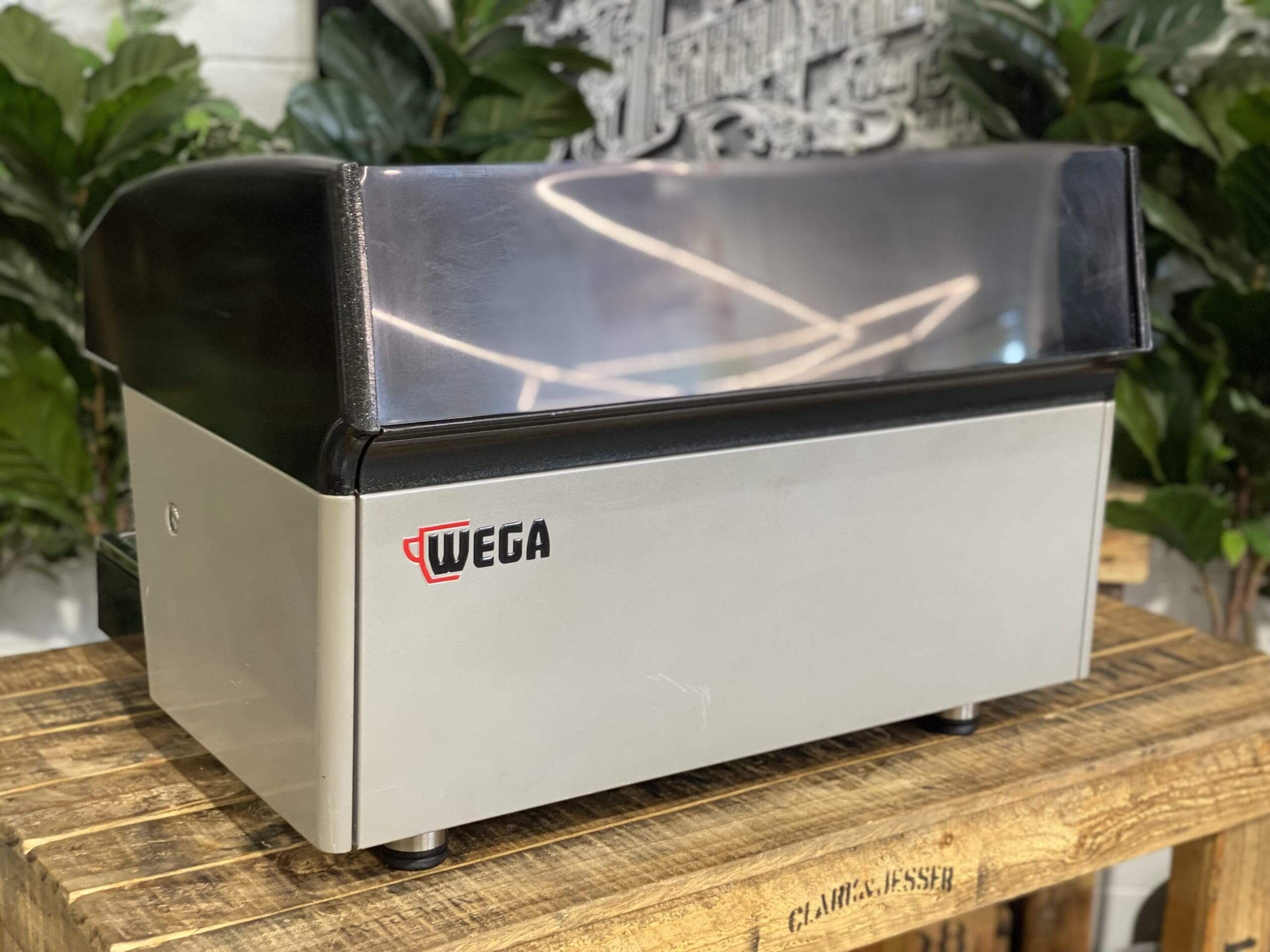 Wega Atlas Black & Silver Black - 2 Group Commercial Espresso Machine - Grey