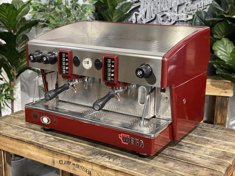 Wega Atlas EVD - 2 Group Commercial Espresso Machine - Red