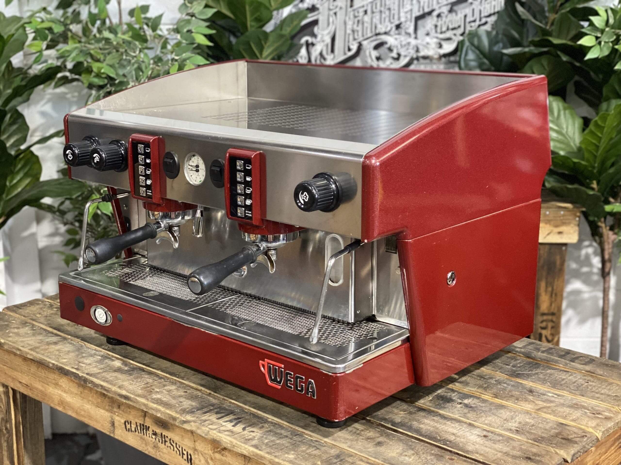 Wega Atlas EVD - 2 Group Commercial Espresso Machine - Red