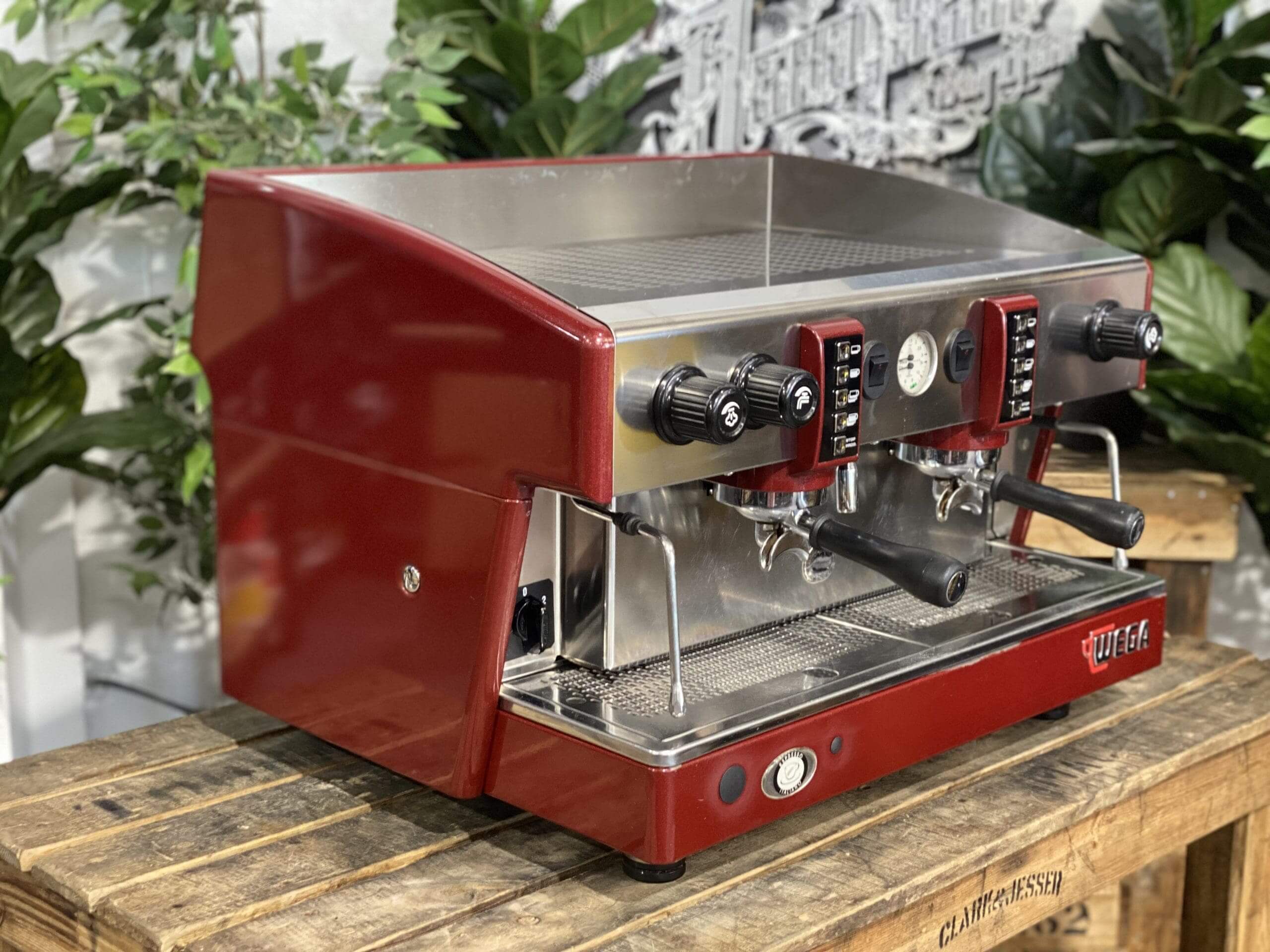 Wega Atlas EVD - 2 Group Commercial Espresso Machine - Red