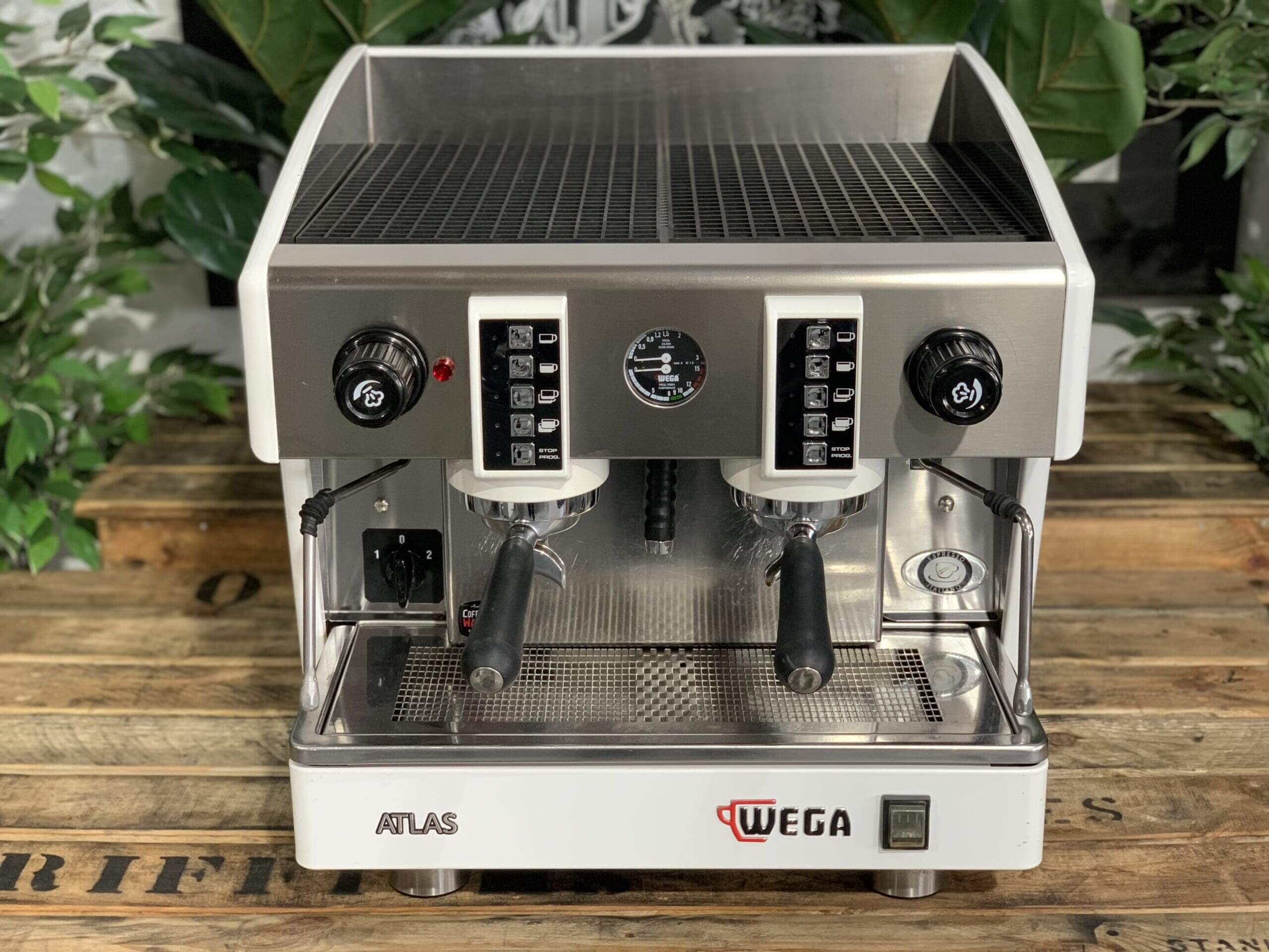 Wega Atlas EVD Compact - 2 Group Commercial Espresso Machine - White