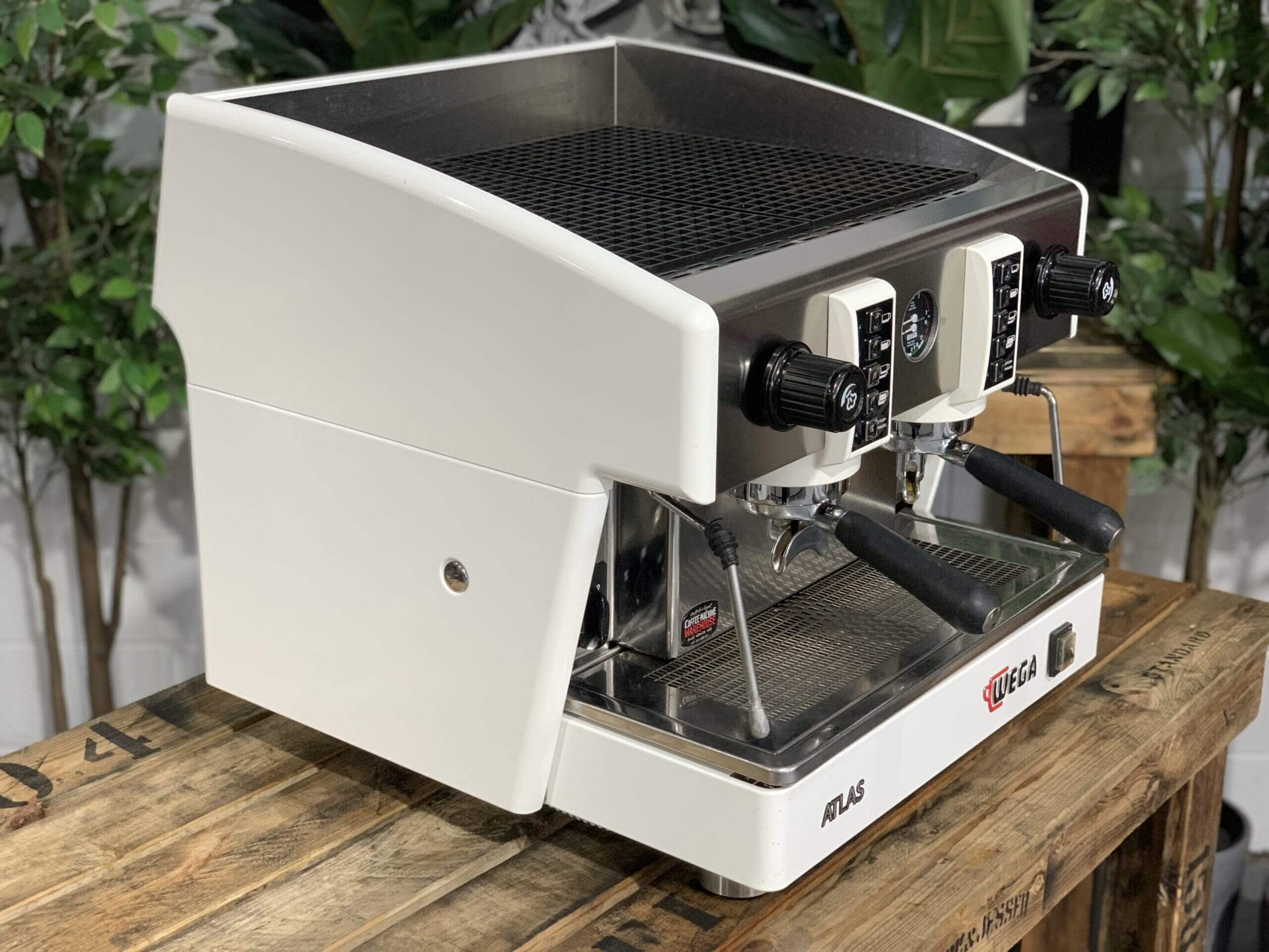 Wega Atlas EVD Compact - 2 Group Commercial Espresso Machine - White