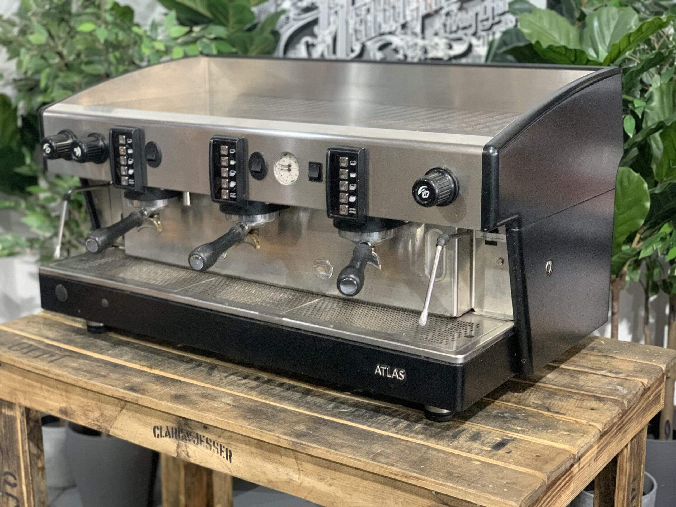 Wega Atlas EVD - 3 Group Commercial Espresso Machine - Black