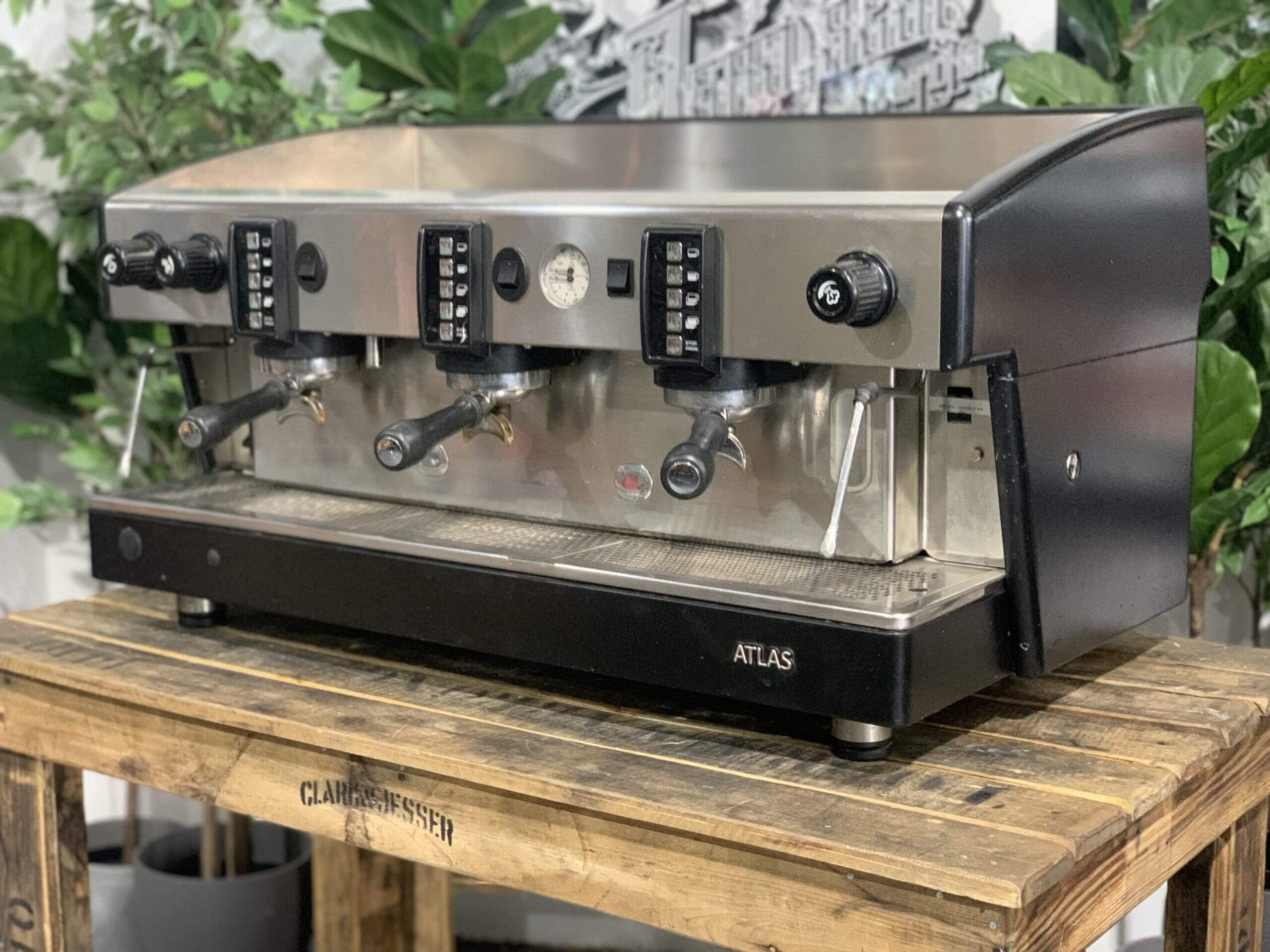 Wega Atlas EVD - 3 Group Commercial Espresso Machine - Black
