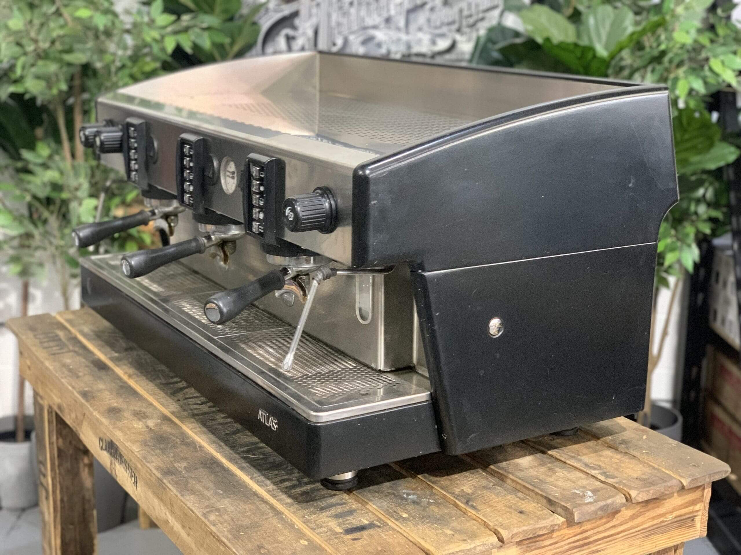 Wega Atlas EVD - 3 Group Commercial Espresso Machine - Black