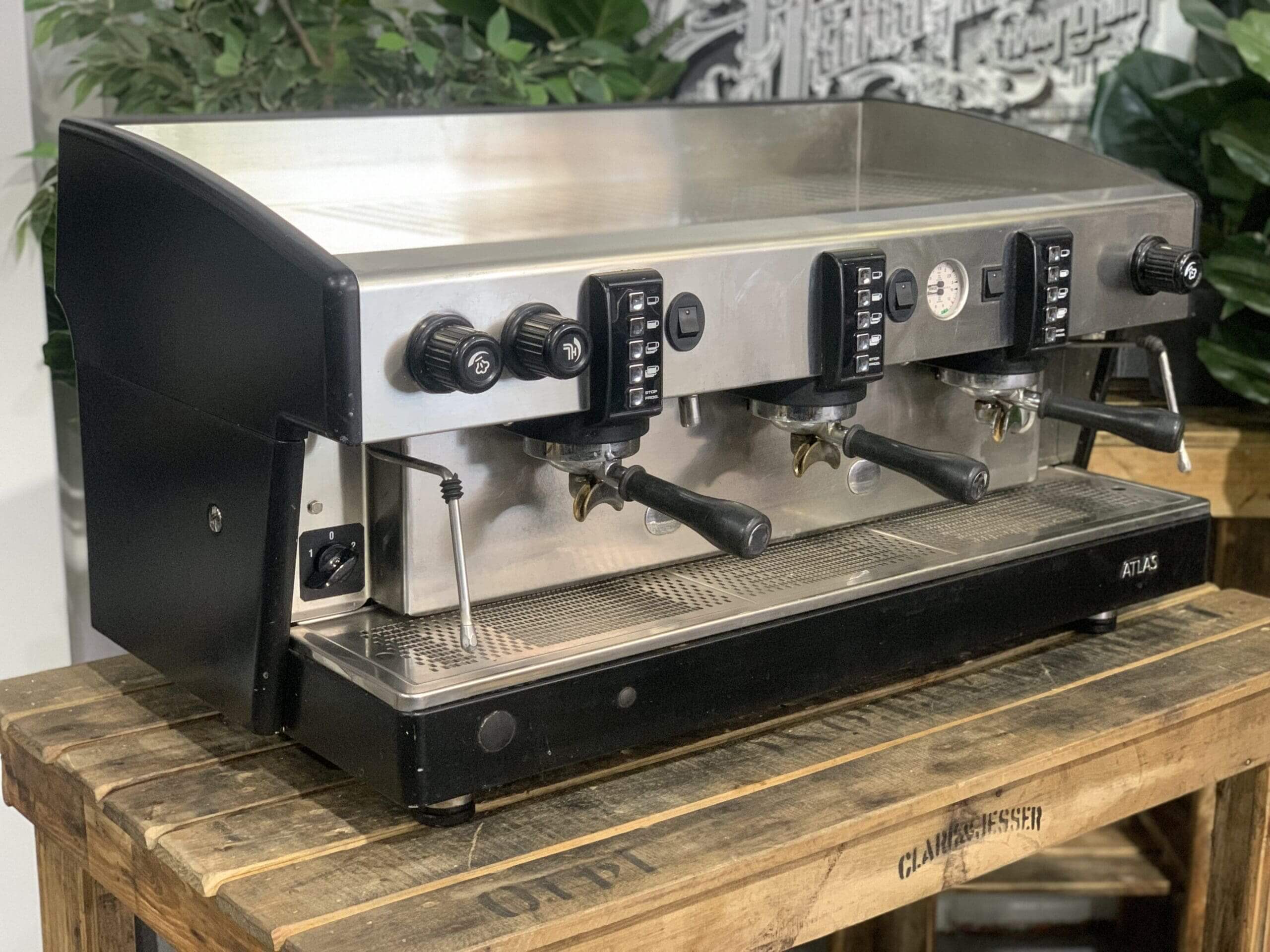 Wega Atlas EVD - 3 Group Commercial Espresso Machine - Black