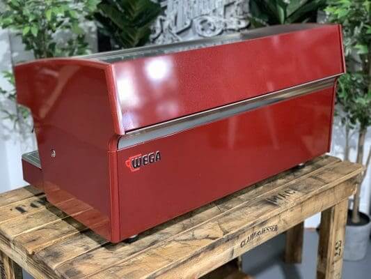 Wega Atlas EVD - 3 Group Commercial Espresso Machine - Red