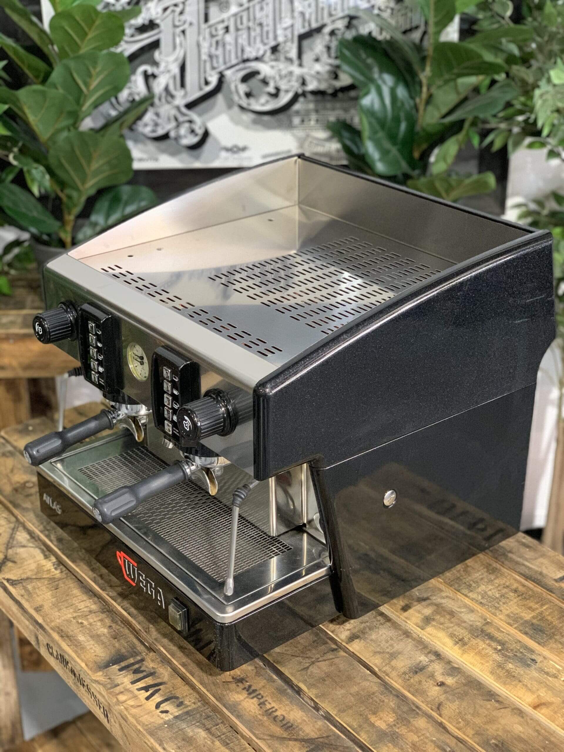Wega Atlas EVD Compact - 2 Group Commercial Espresso Machine - Black
