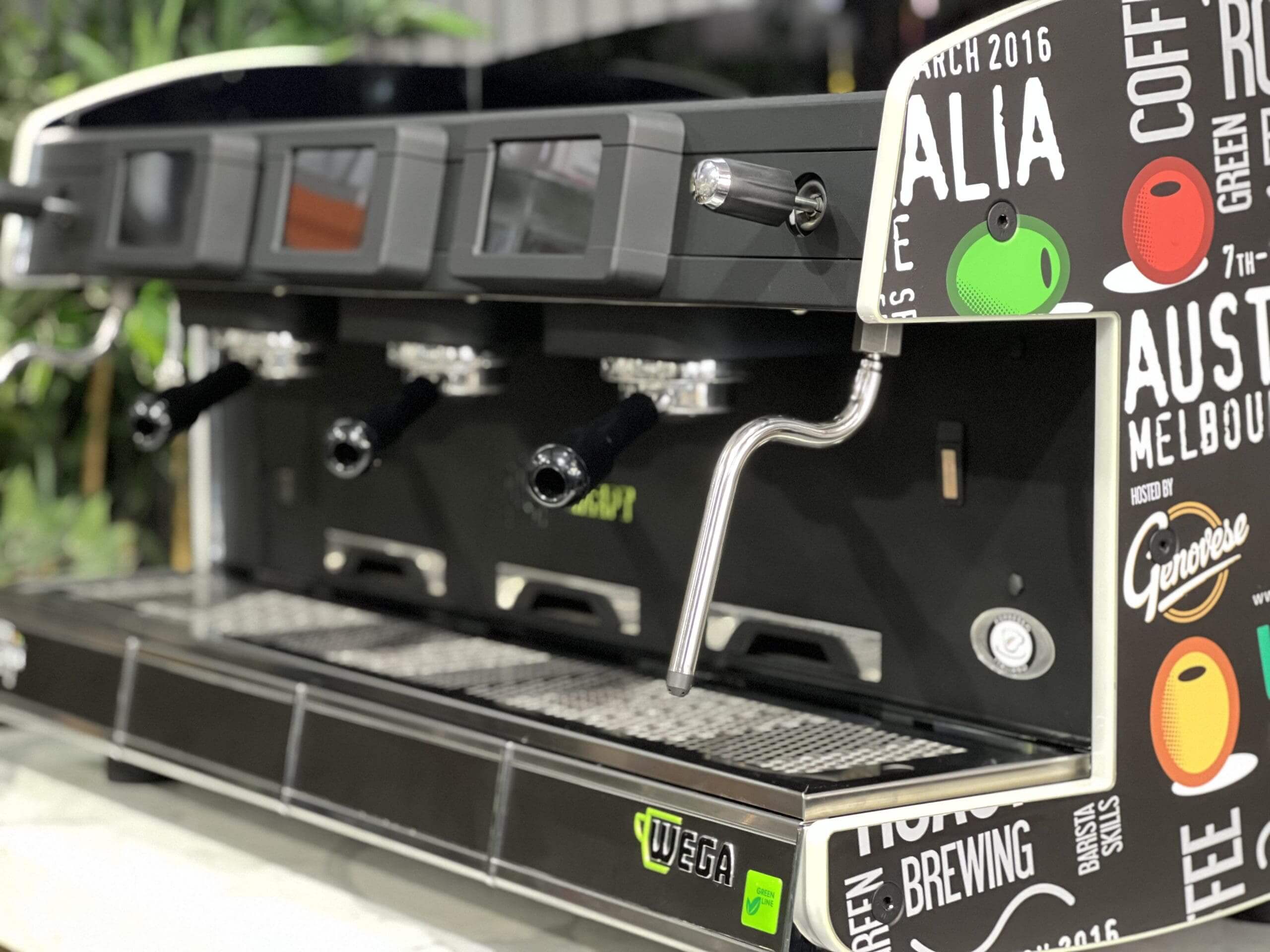 Wega My Concept & Wrap - 3 Group Commercial Espresso Machine - Black