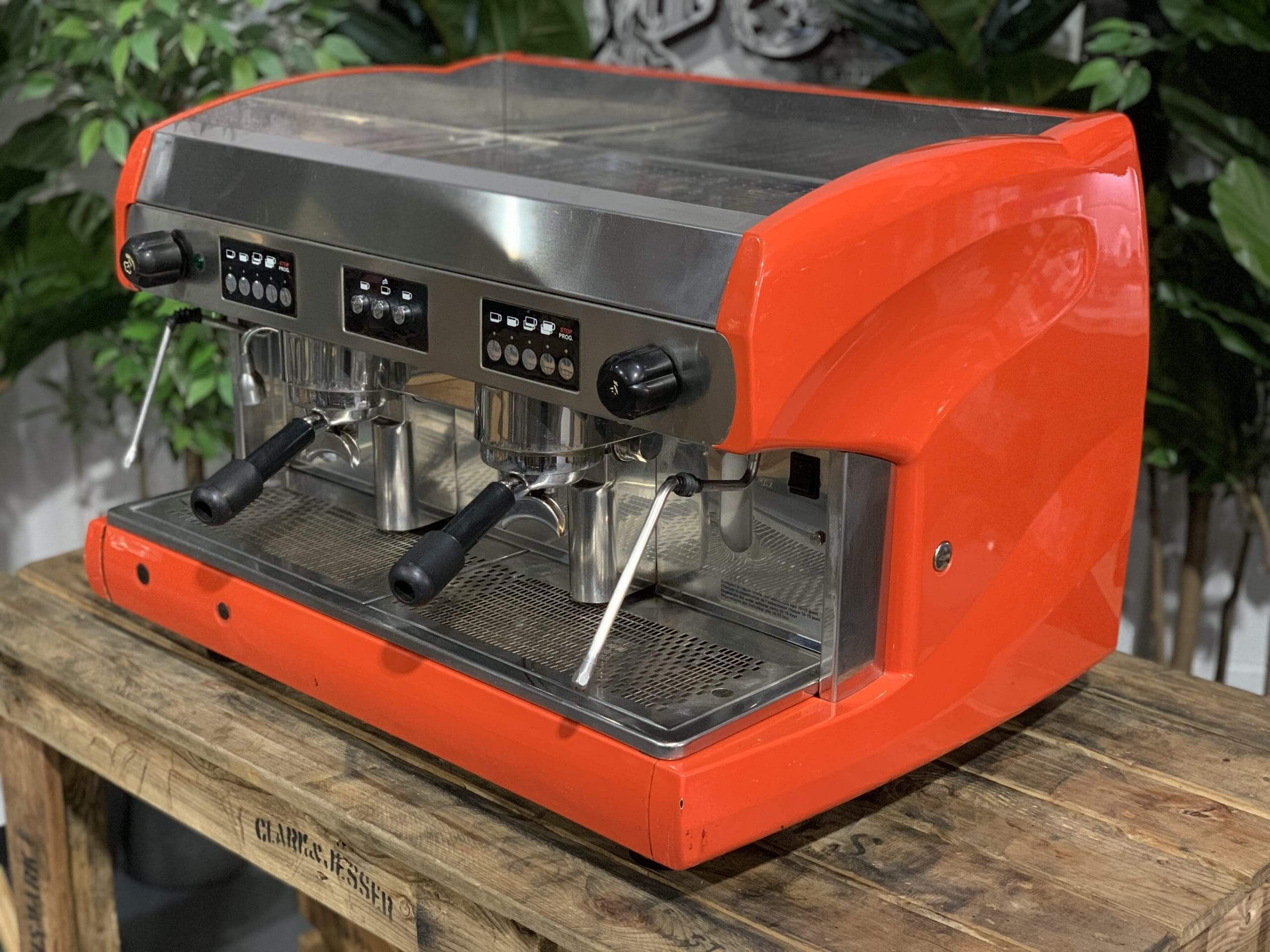 Wega Polaris Burnt - 2 Group Commercial Espresso Machine - Orange