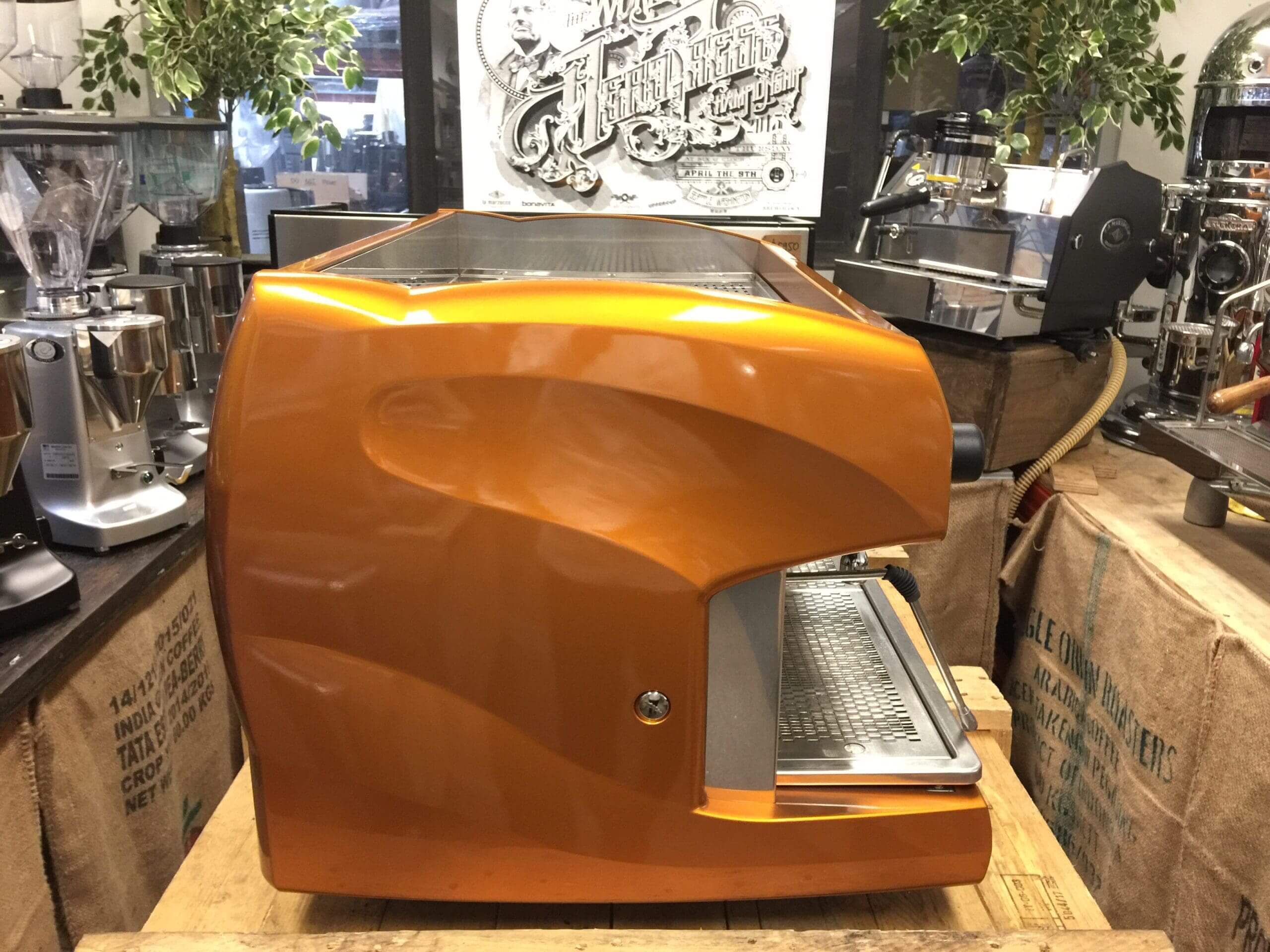 Wega Polaris Low Cup Custom - 2 Group Commercial Espresso Machine - Bronze