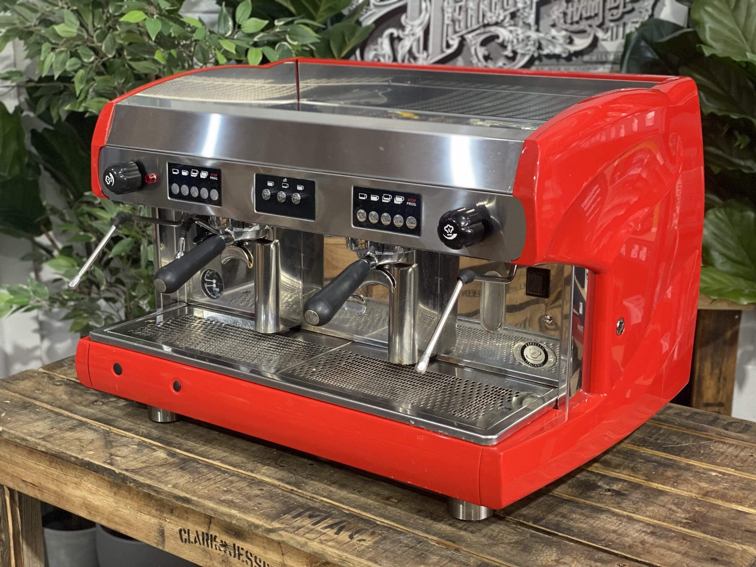 Wega Polaris High Cup - 2 Group Commercial Espresso Machine - Red