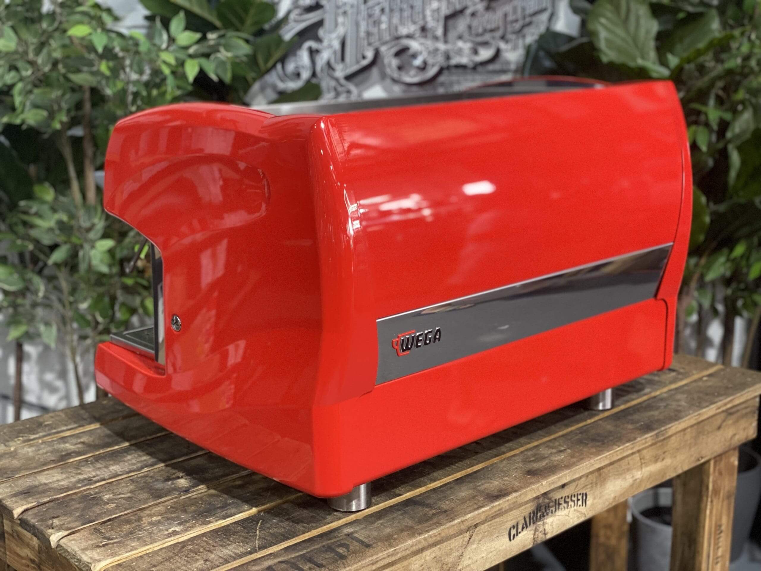 Wega Polaris High Cup - 2 Group Commercial Espresso Machine - Red