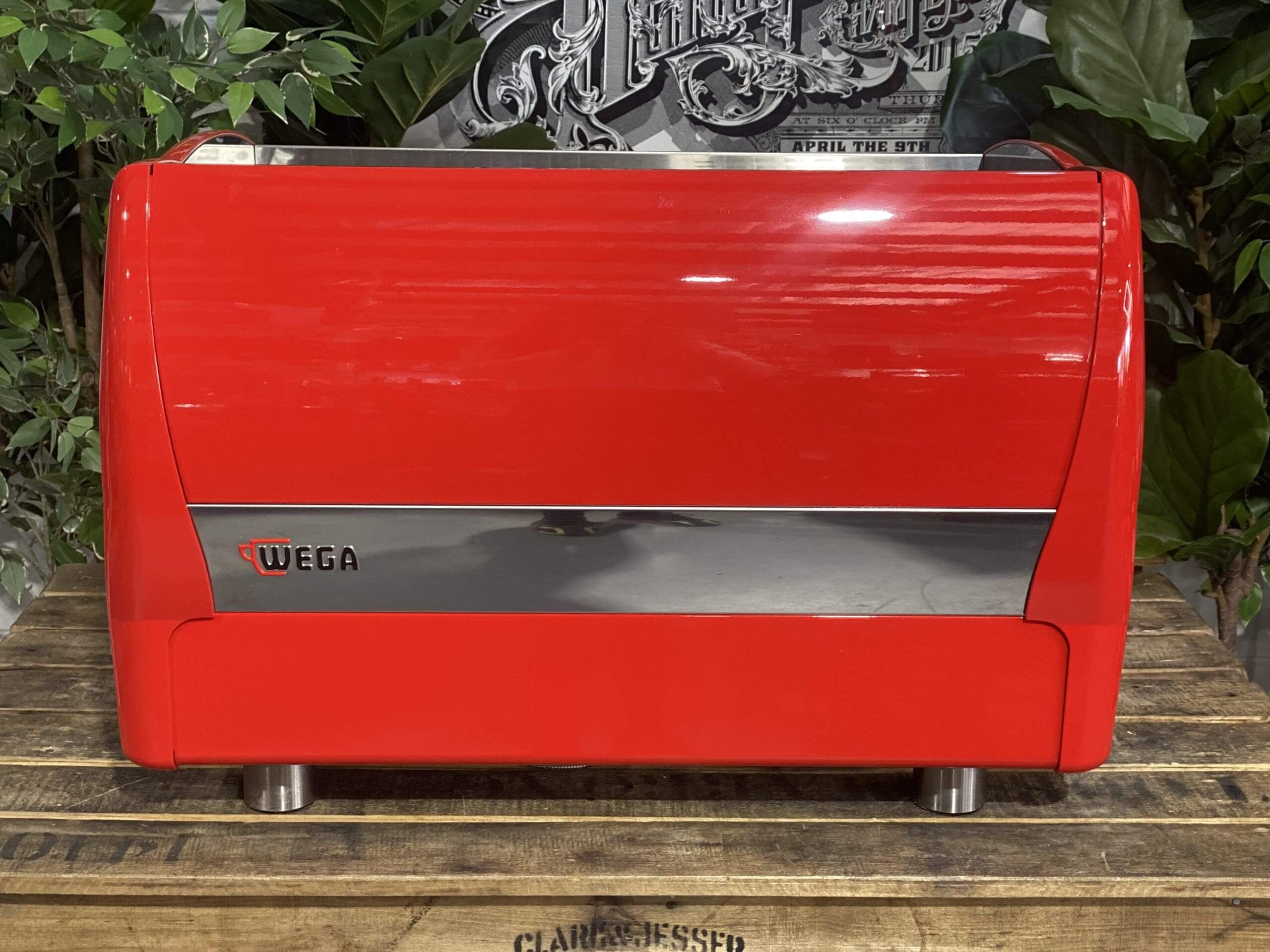 Wega Polaris High Cup - 2 Group Commercial Espresso Machine - Red