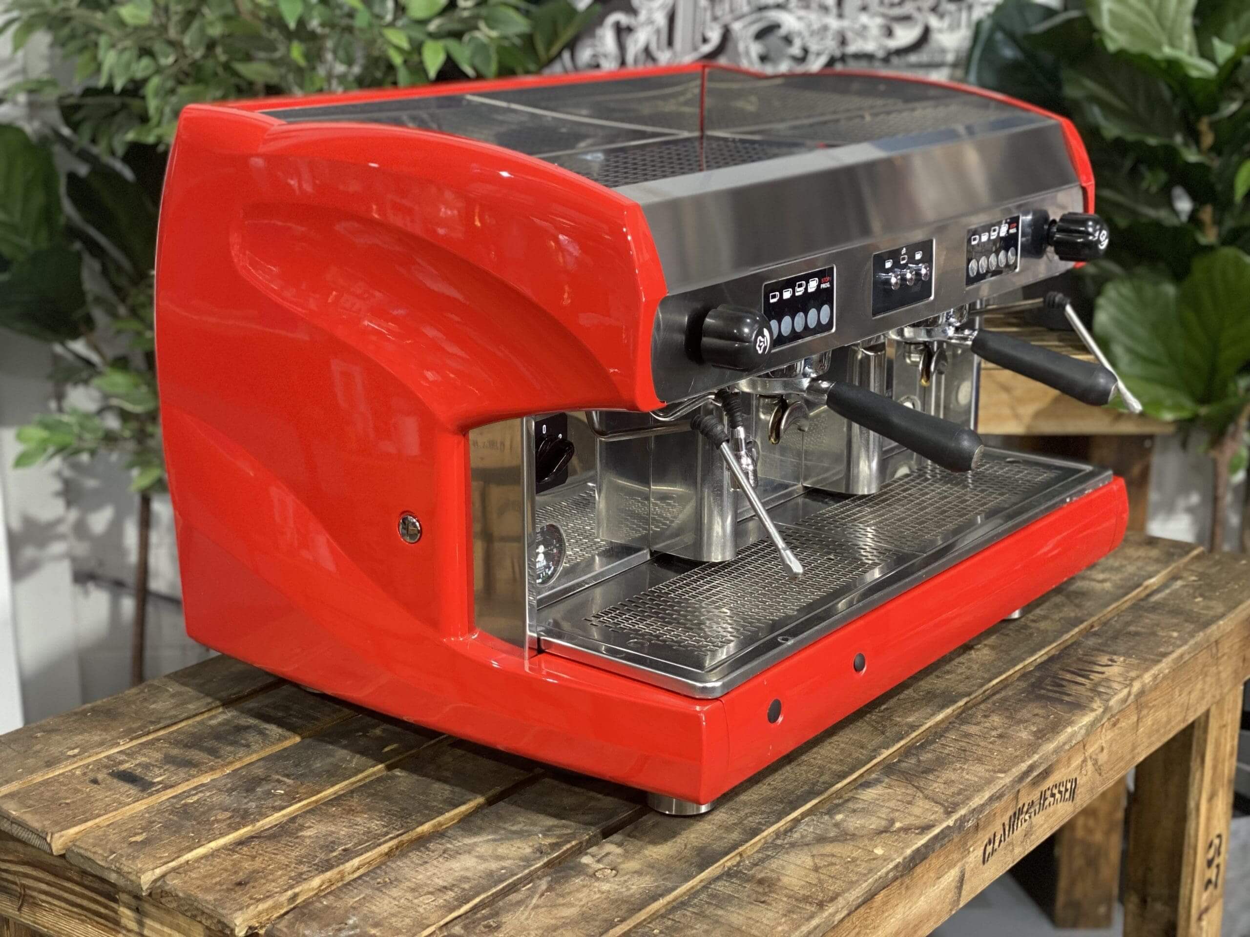 Wega Polaris High Cup - 2 Group Commercial Espresso Machine - Red