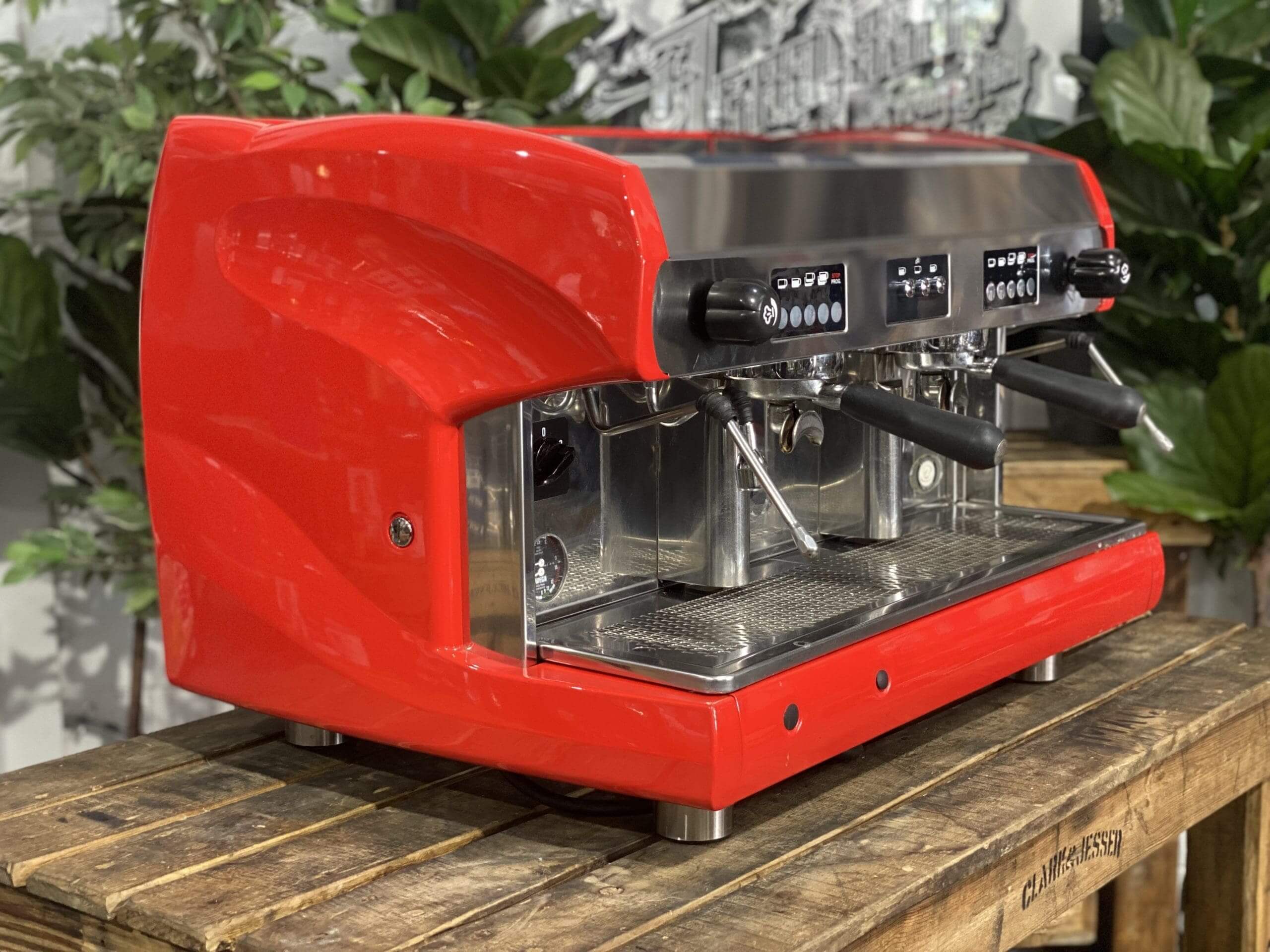 Wega Polaris High Cup - 2 Group Commercial Espresso Machine - Red