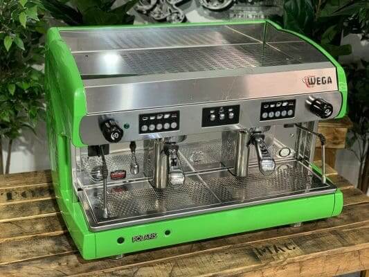 Wega Polaris Pale - 2 Group Commercial Espresso Machine - Green
