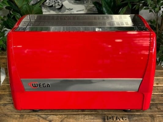 Wega Polaris - 2 Group Commercial Espresso Machine - Red