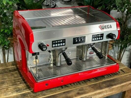 Wega Polaris - 2 Group Commercial Espresso Machine - Red