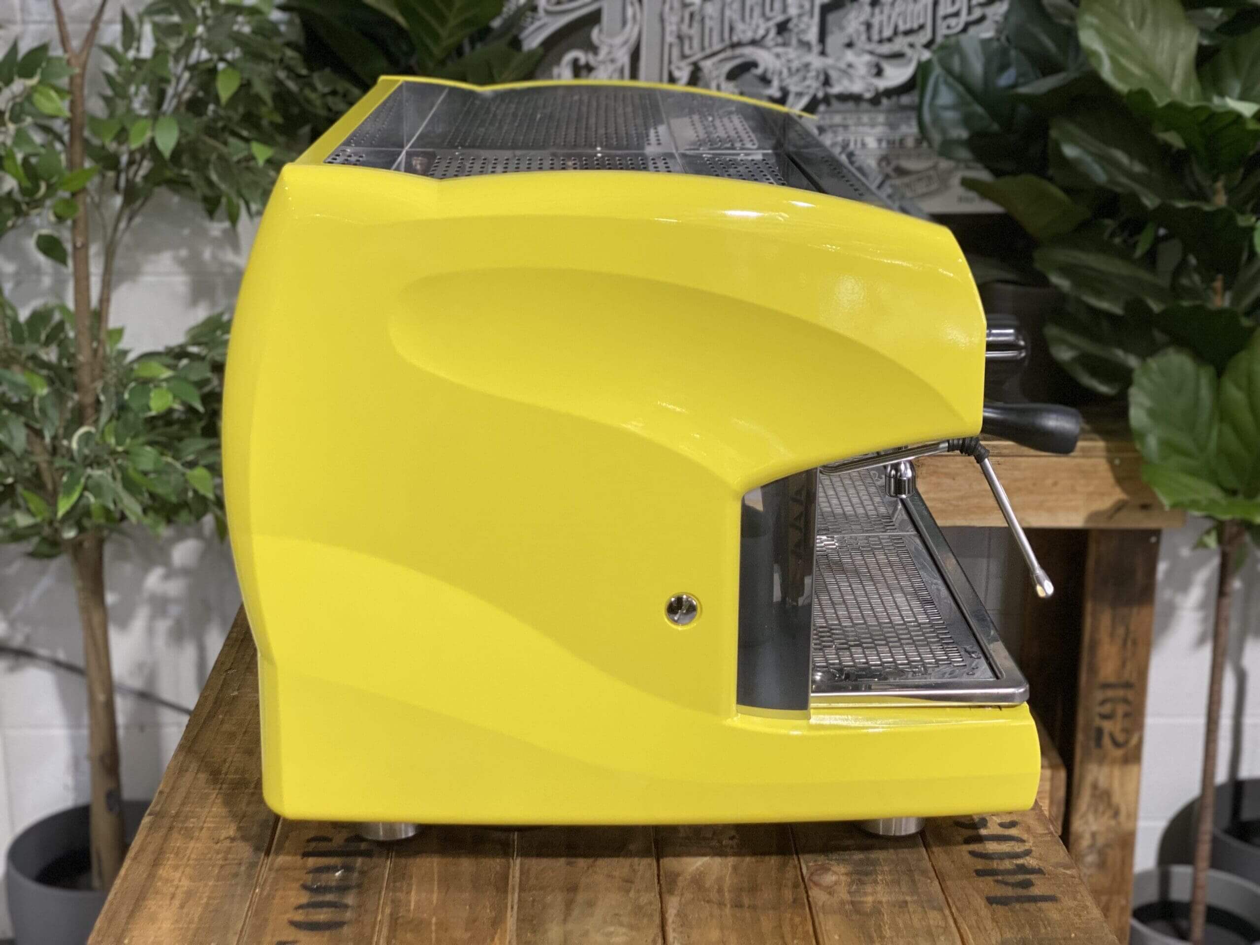 Wega Polaris High Cup Bright - 2 Group Commercial Espresso Machine - Yellow