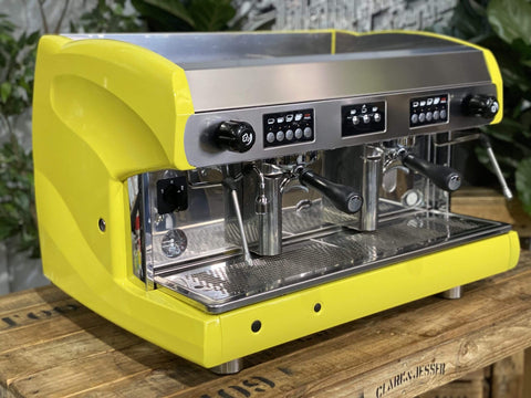 Wega Polaris High Cup Bright - 2 Group Commercial Espresso Machine - Yellow