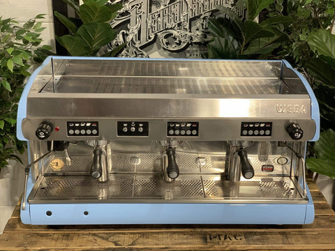 Wega Polaris High Cup Baby - 3 Group Commercial Espresso Machine - Blue