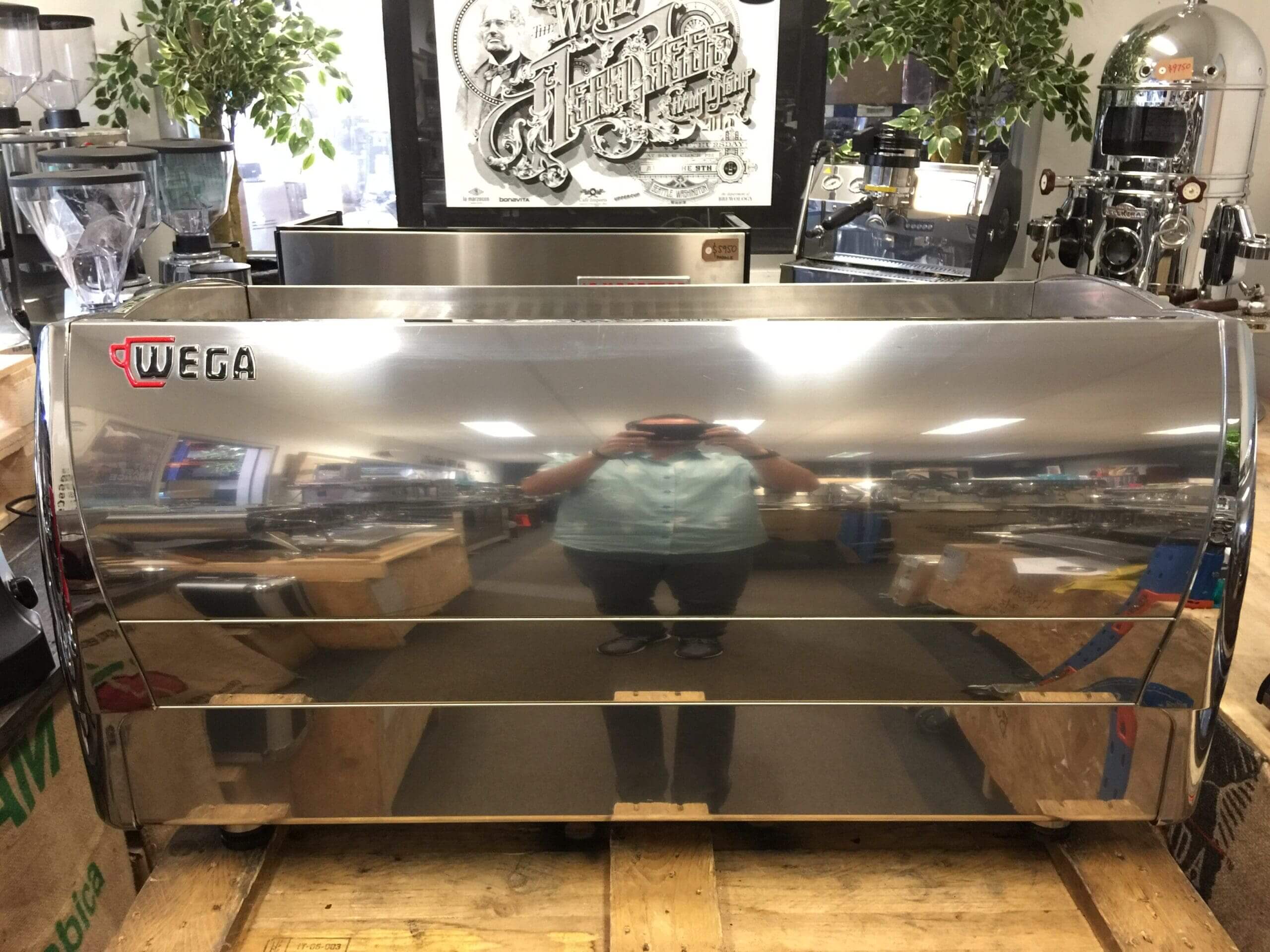 Wega Polaris - 3 Group Commercial Espresso Machine - Chrome