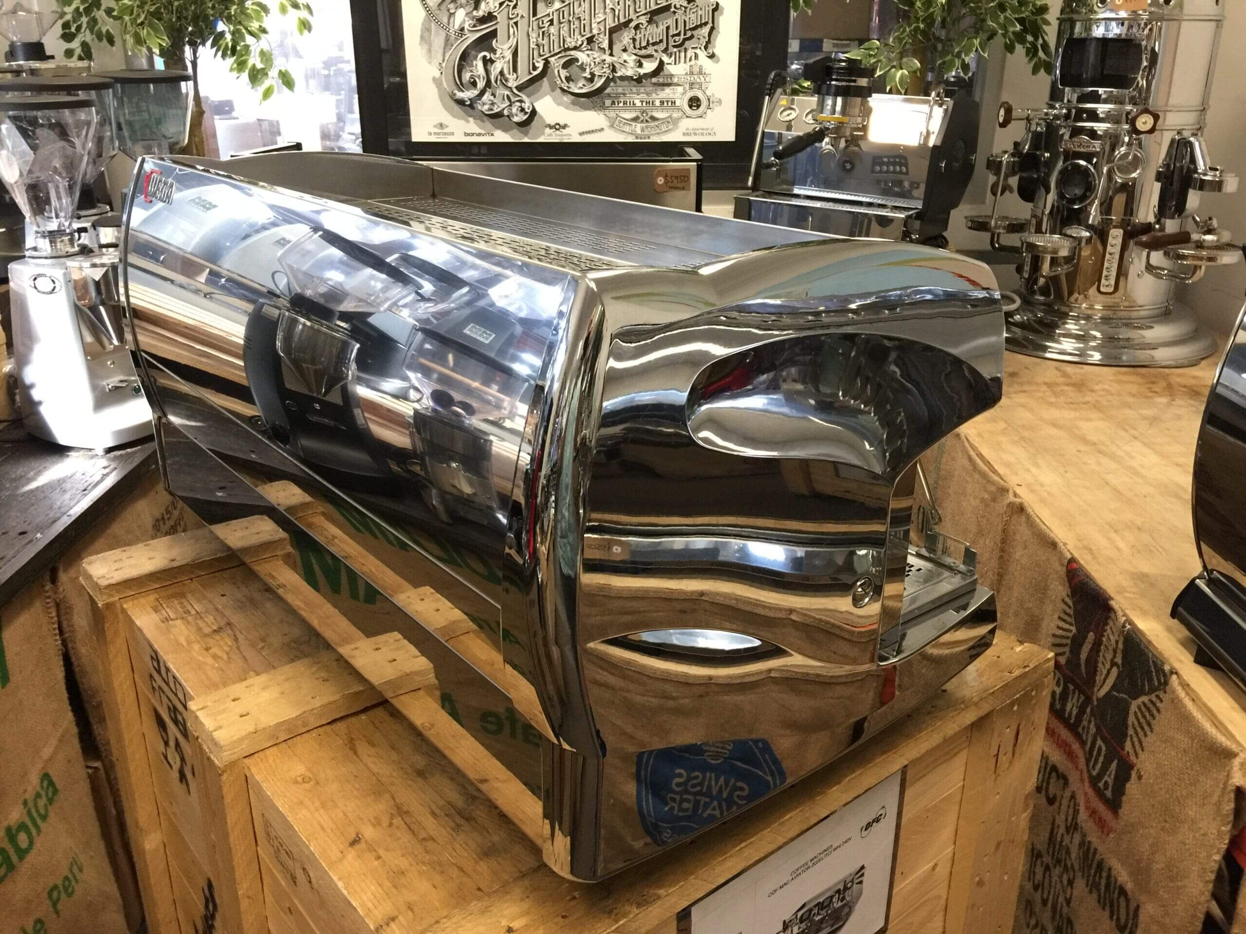 Wega Polaris - 3 Group Commercial Espresso Machine - Chrome