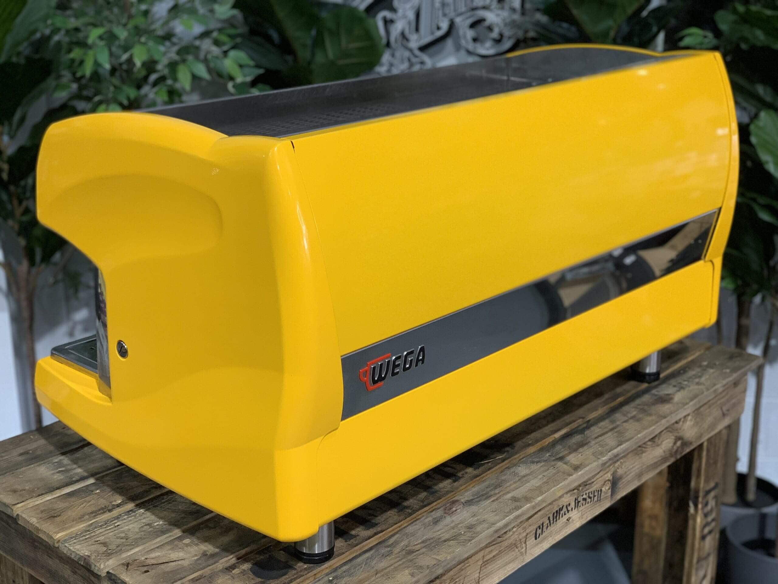 Wega Polaris High Cup - 3 Group Commercial Espresso Machine - Yellow