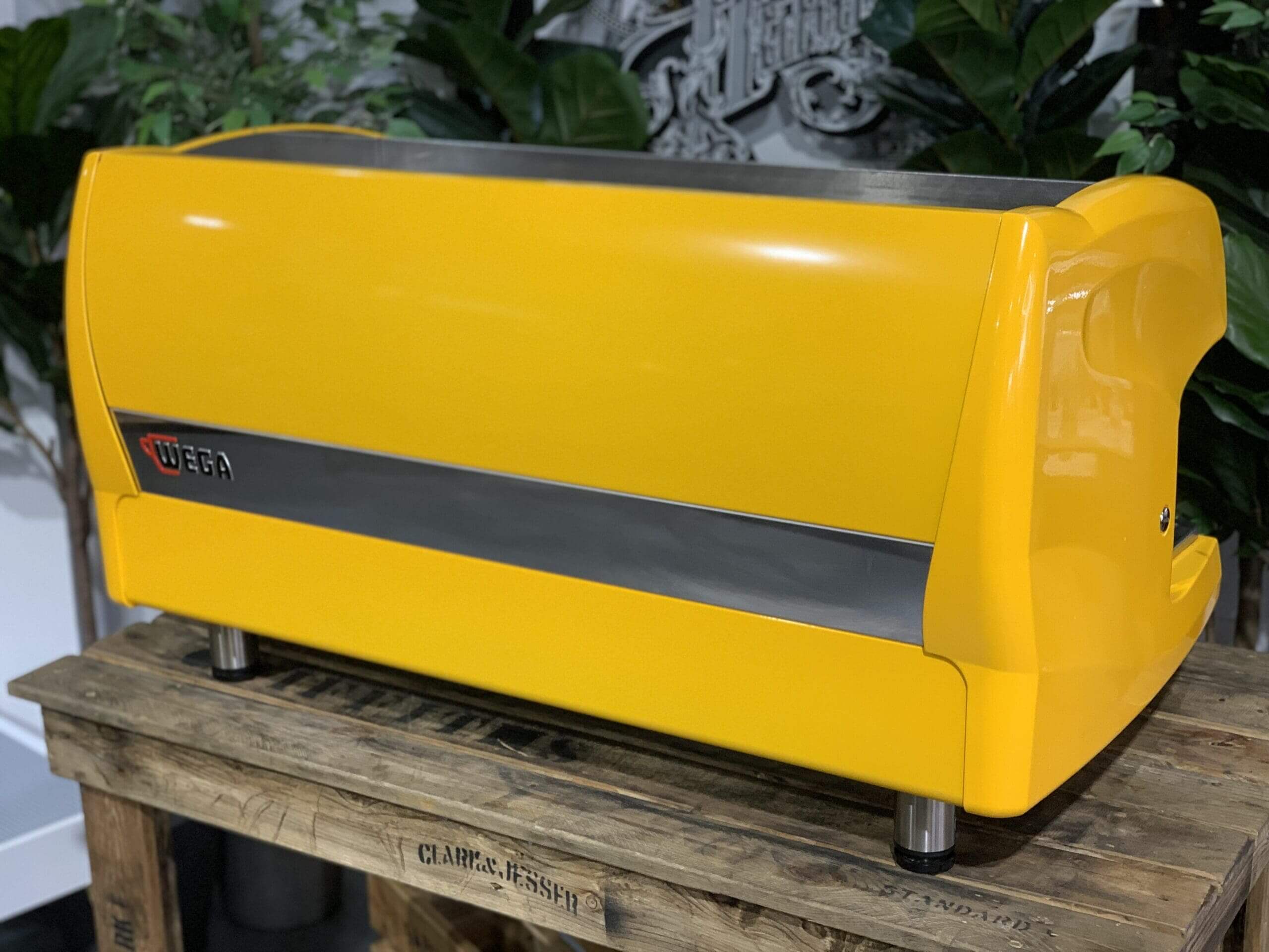 Wega Polaris High Cup - 3 Group Commercial Espresso Machine - Yellow