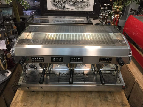 Wega Polaris Low Cup - 3 Group Commercial Espresso Machine - Chrome