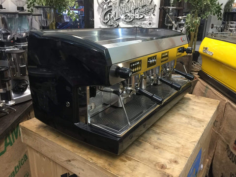 Wega Polaris Low Cup Metallic - 3 Group Commercial Espresso Machine - Black